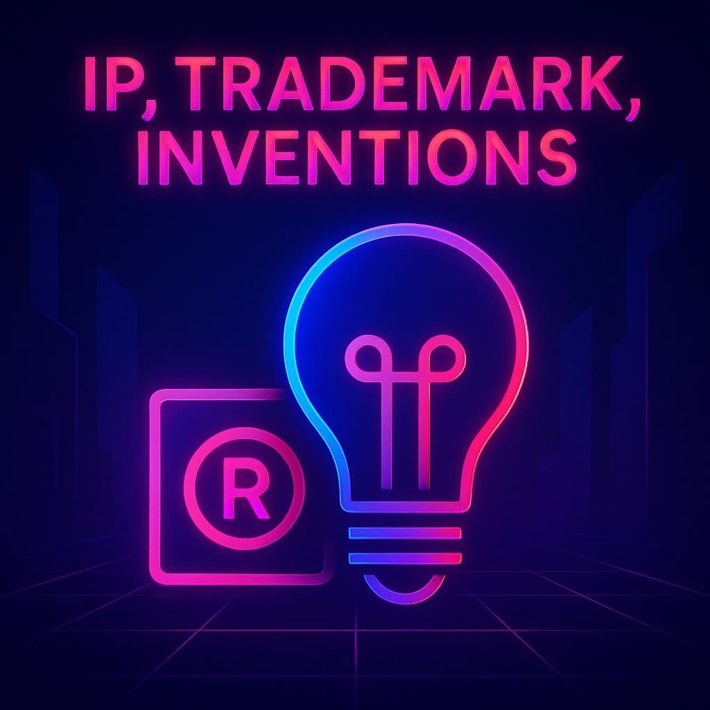 Интеллектуальная собственность, товарные знаки, изобретения